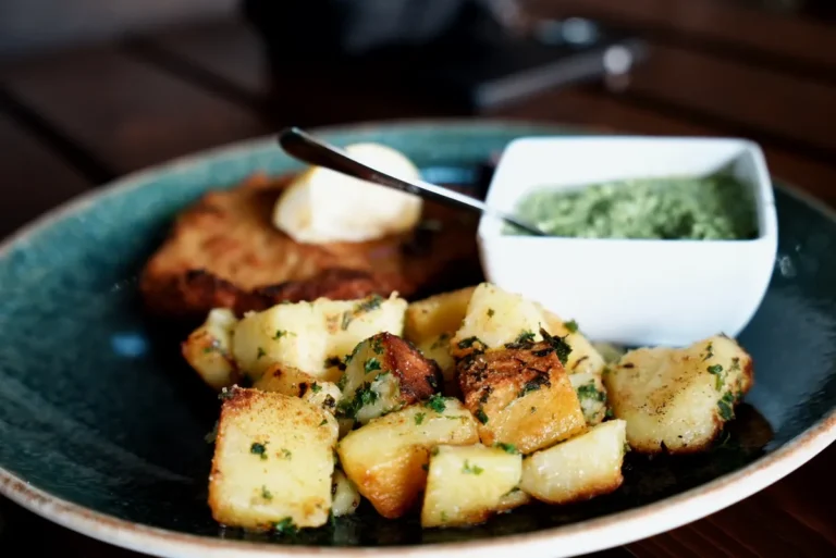 Chimichurri Smashed Potato Salad That Will Steal Any Potluck chimichurri smashed potato salad